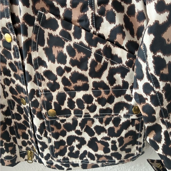 NWT J.Crew Leopard Print Barn Jacket - Picture 6 of 16